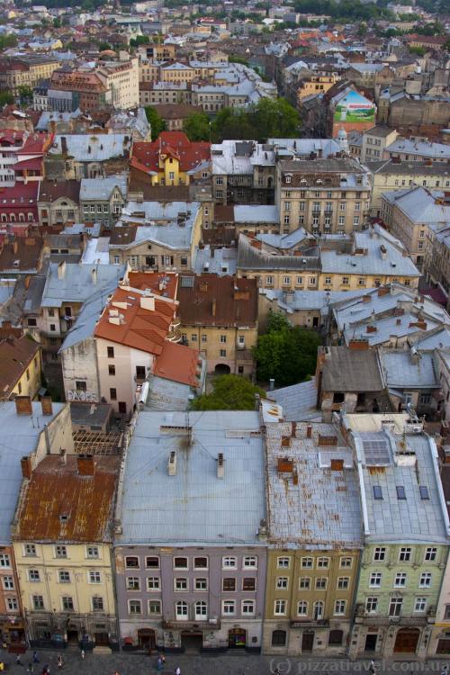 View from the Lviv City Hall tower