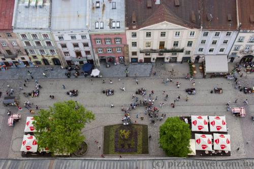 View from the Lviv City Hall tower