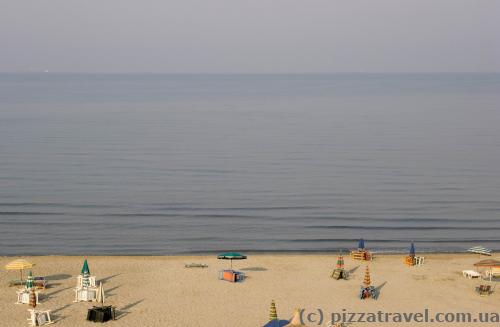 View from the hotel window in Durres