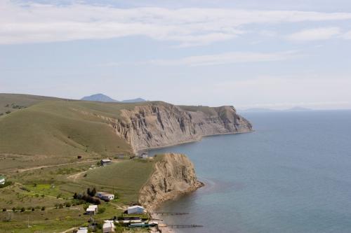 View of Bugas, Cape Tolstyi (Fat) and Karaul-Karsh hills