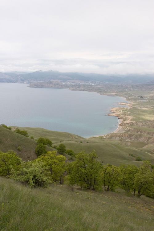 Sudak and Cape Alchak far away