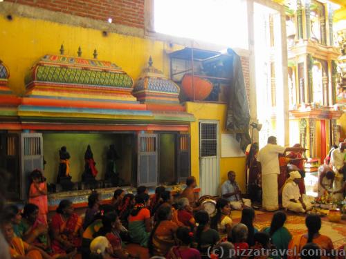 Inside the temple