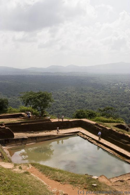 Water was collected in tanks at the top.