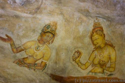 Paintings at Sigiriya