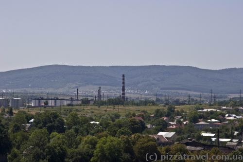 In the distance you can see the Carpathians.