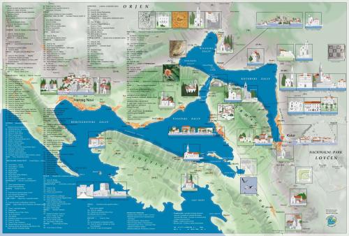 Map of Boka Kotorska