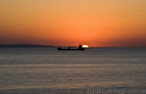 Sunrise in Larnaca