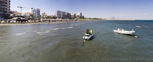 View of Larnaca from a pier