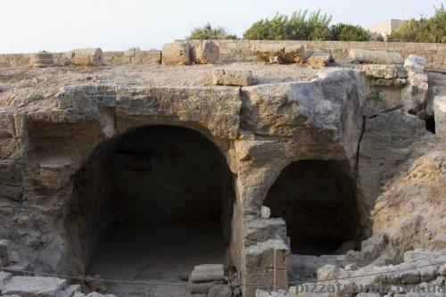 Ancient graves in the archaeological park