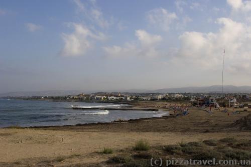 Beach on the west coast of Paphos