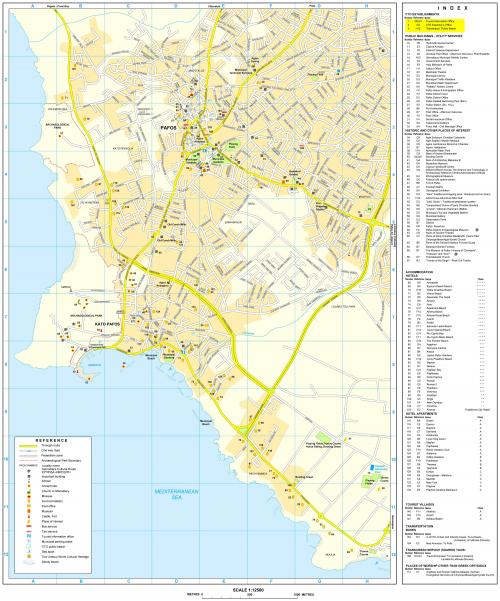 Large map of Paphos