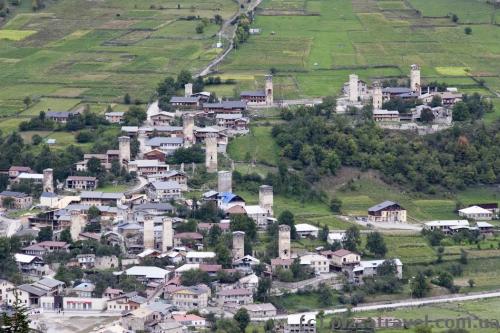 Mestia from above