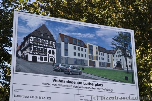 Even in Germany, next to the house of Martin Luther such a monstrosity could be built.