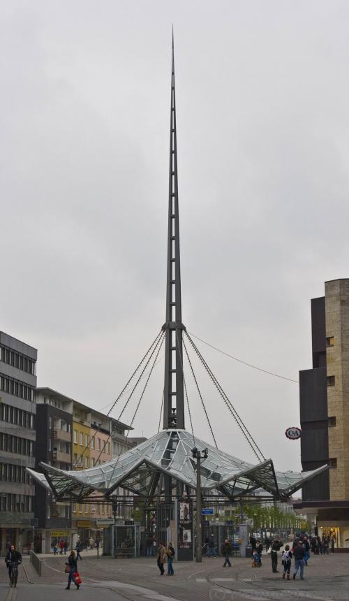 Tram stop on the Willy-Brandt Square in Dortmund