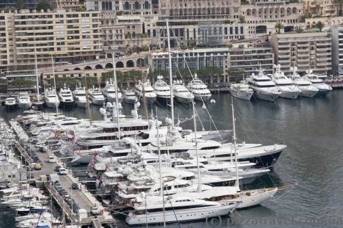 View of harbor in Monaco