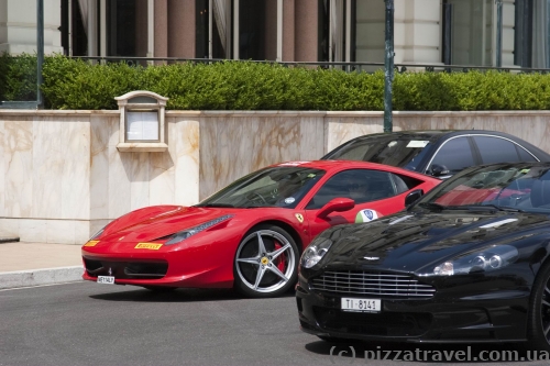 Expensive cars in Monaco