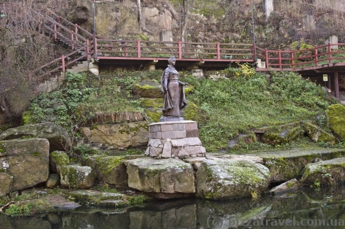 Princess Olga monument in the Ostrovsky Park in Korosten