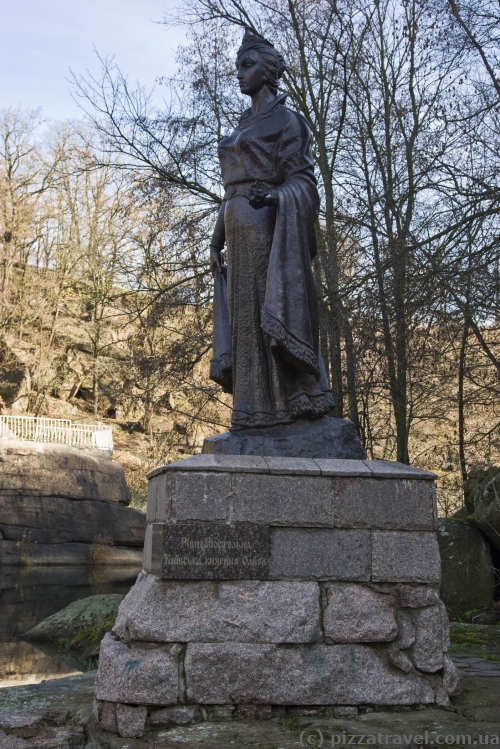 Princess Olga monument in the Ostrovsky Park in Korosten