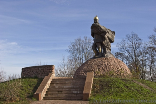 Statue of Prince Mal in the Ostrovsky Park in Korosten