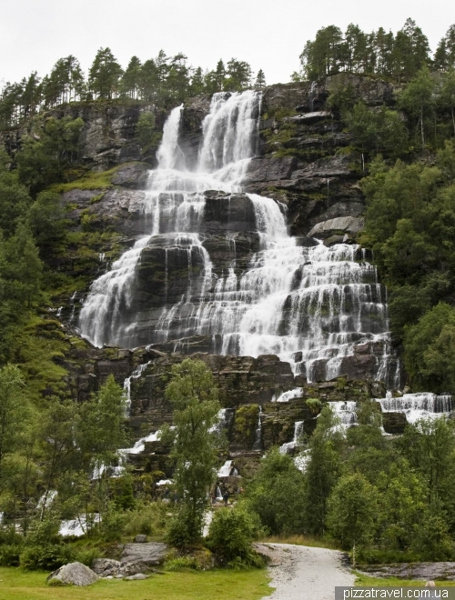 Tvindefossen Waterfall