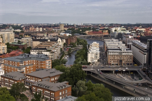 View from the observation deck at the City Hall