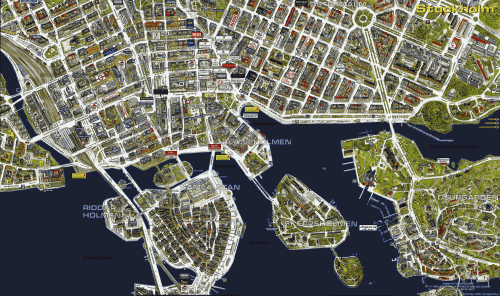 3D map of Stockholm