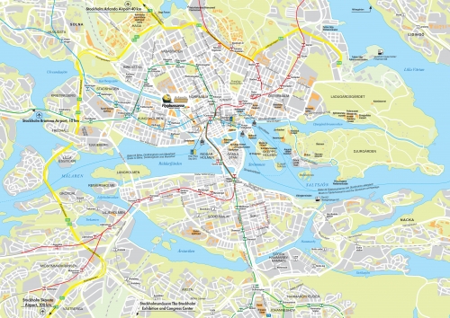 Map of Stockholm