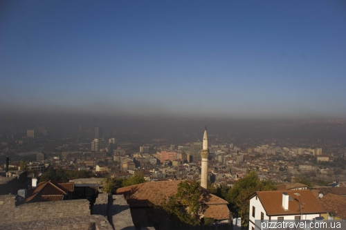 Polluted air over the center of Ankara