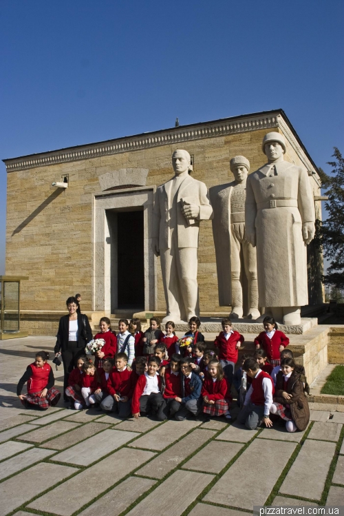 The mausoleum of Mustafa Kemal Ataturk in Ankara