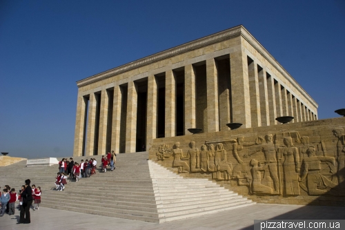 The mausoleum of Mustafa Kemal Ataturk in Ankara