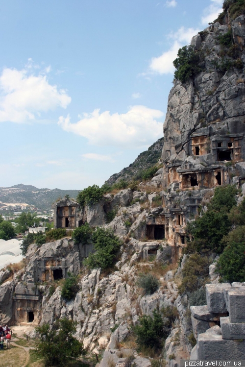 Tombs of the ancient city of Myra