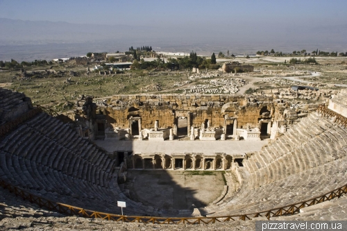 ne of the largest ancient theaters in Turkey, capacity - 10-12 thousand spectators