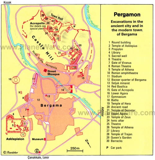 Map of Pergamon