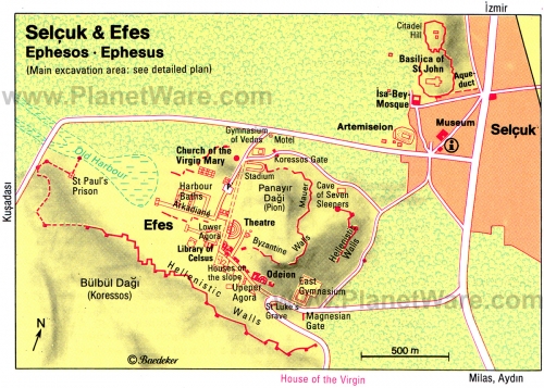 Map of Ephesus