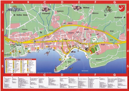 Map of Makarska