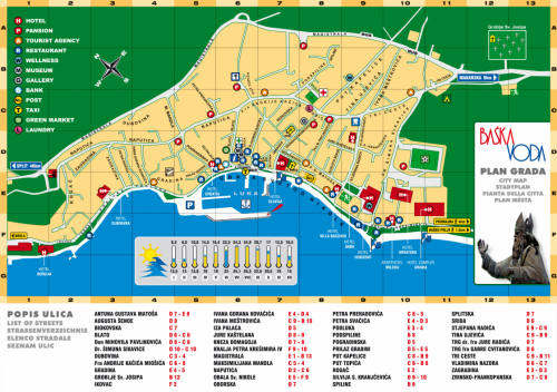 Map of Baska Voda