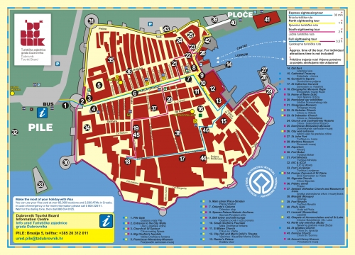 Map of Dubrovnik