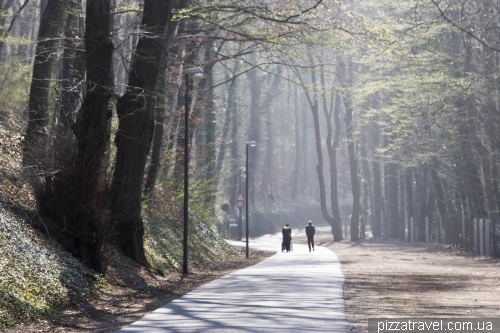 Park between the Hardenberg palace and castle