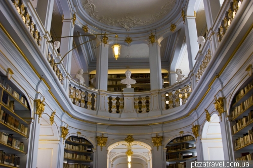 Rococo Hall in the library of Duchess Anna Amalia in Weimar