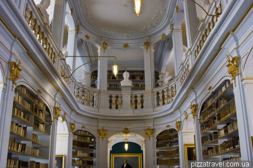 Rococo Hall in the library of Duchess Anna Amalia in Weimar