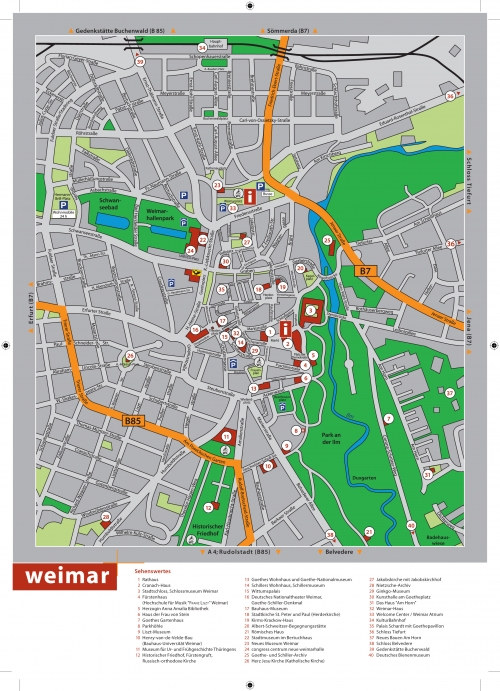 Map of Weimar