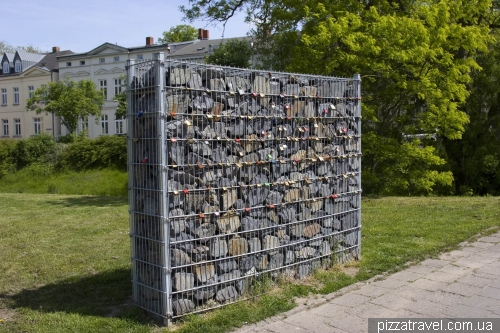 Unusual place for locks in Gustrow