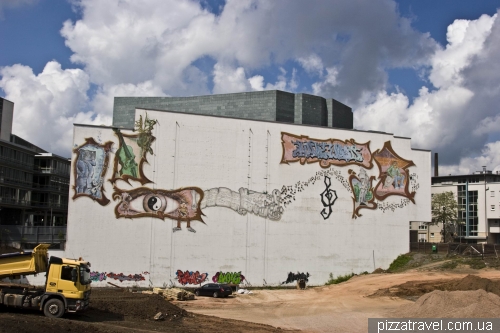 Graffiti on the construction site