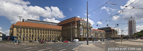 Railway station in Leipzig