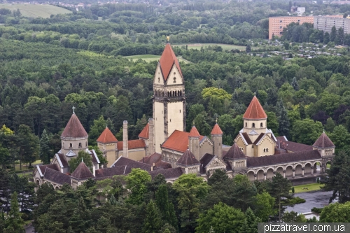 The view from the observation deck at the Monument to the Battle of the Nations in Leipzig