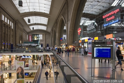 Railway station in Leipzig