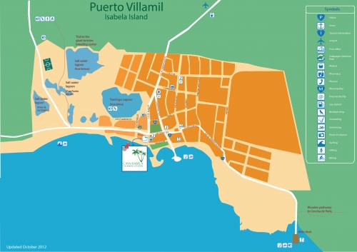 Map of Puerto Villamil