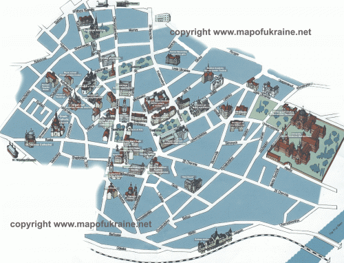 Map of Chernivtsi