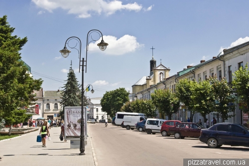 Houses on the Taras Shevchenko square in Kolomyia