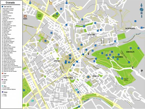 Map of Granada